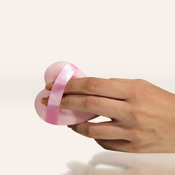 Heart Pizza Powder Puff