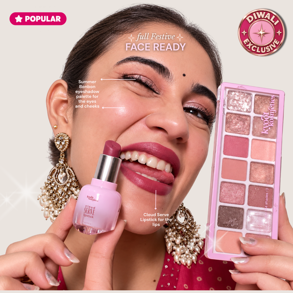 Eyeshadow & Lipstick | Glamour Combo