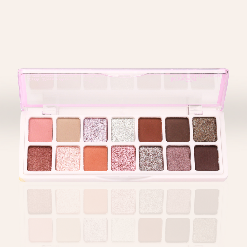 Silk Smoothie Multi-Texture Eyeshadow Palette | Fall Brownie