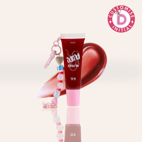 Fox Glossy Plop with Huggie Keychain | Juicy Plush Formulation - 10 mL