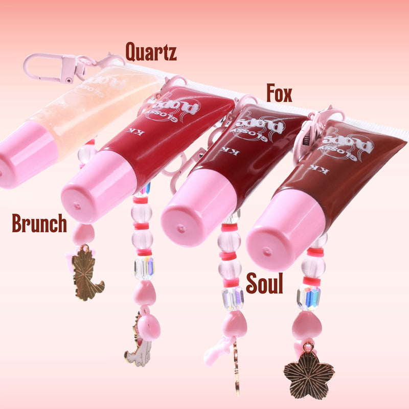 Brunch Glossy Plop with Huggie Keychain | Juicy Plush Formulation - 10 mL