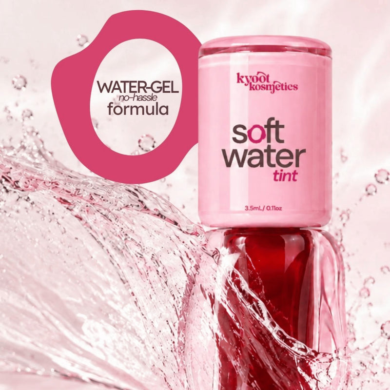 Poppy Rain Soft Water Tint | Water Gel Lip & Cheek Tint - 3.5 mL