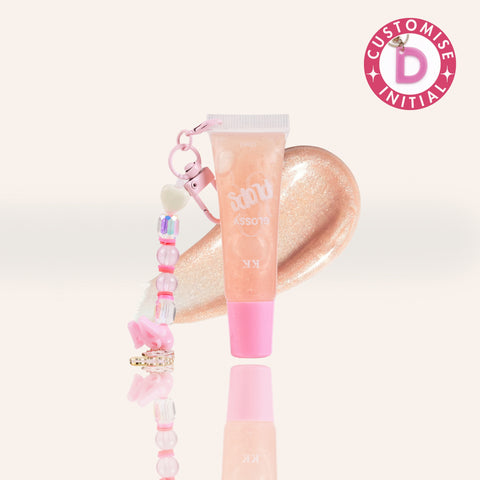 Quartz Glossy Plop with Huggie Keychain | Juicy Plush Formulation - 10 mL