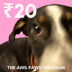 Rs. 20 Donation to Kyoot's AWS-PAWS Program  Kyoot Kosmetics